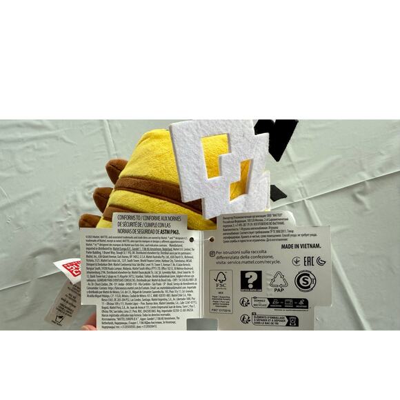 Minecraft Bee Plush Pillow Buddy - 8" Yellow Soft Toy NWT - Picture 7 of 8